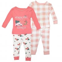 KX901: Baby Girls 2 Pack Christmas Pyjama (12-24 Months)